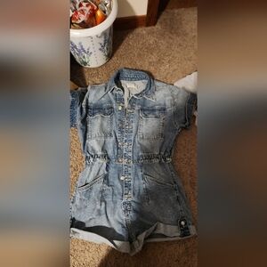 Free People We The Free Marci Cuffed Shortalls